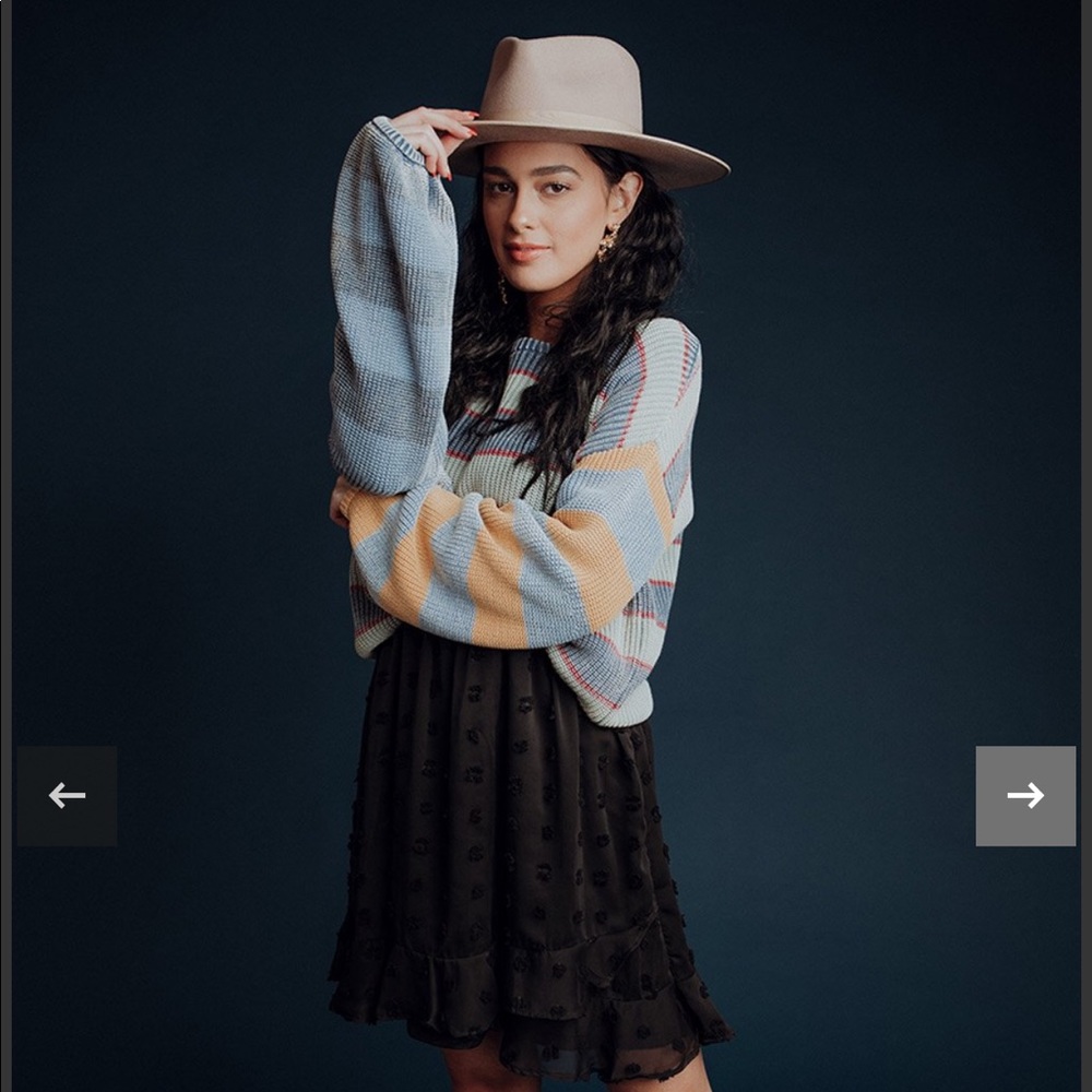 Black Swiss Dot Dress NWT